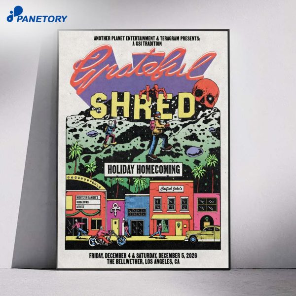 Grateful Shred Los Angeles CA Tour Dec 4-5 2026 Poster