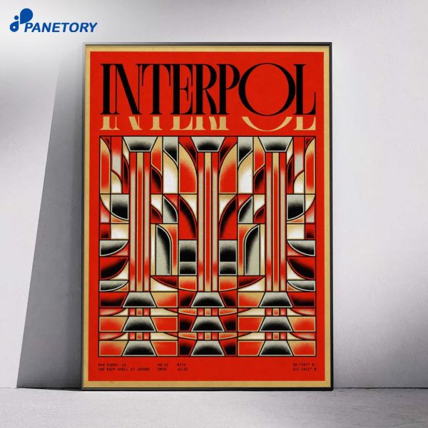 Interpol San Diego CA Aug 15 2026 Poster