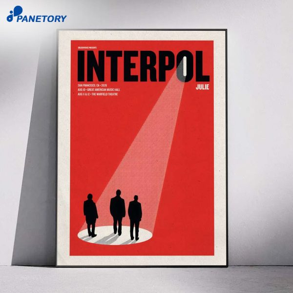 Interpol San Francisco CA Aug 10-12 2026 Poster