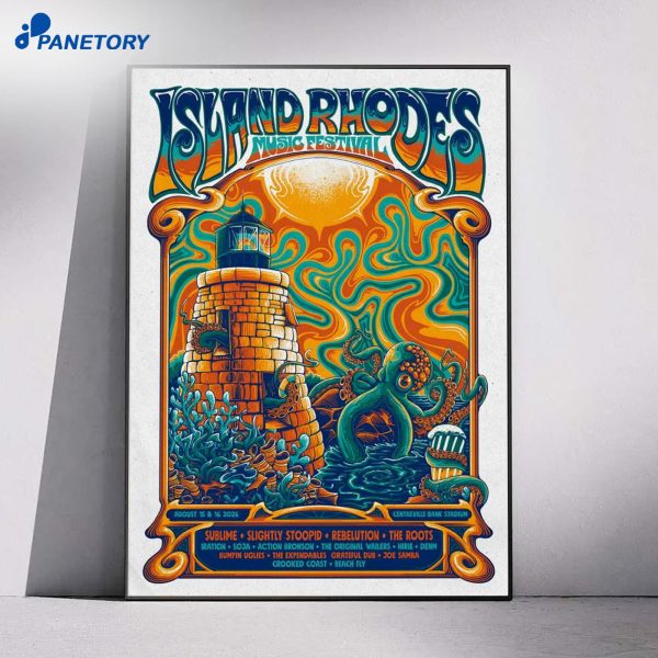 Island Rhodes Music Festival Pawtucket Rhode Island Aug 15-16 2026 Poster