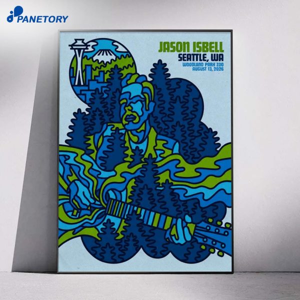 Jason Isbell Seattle WA Tour Aug 13 2026 Poster