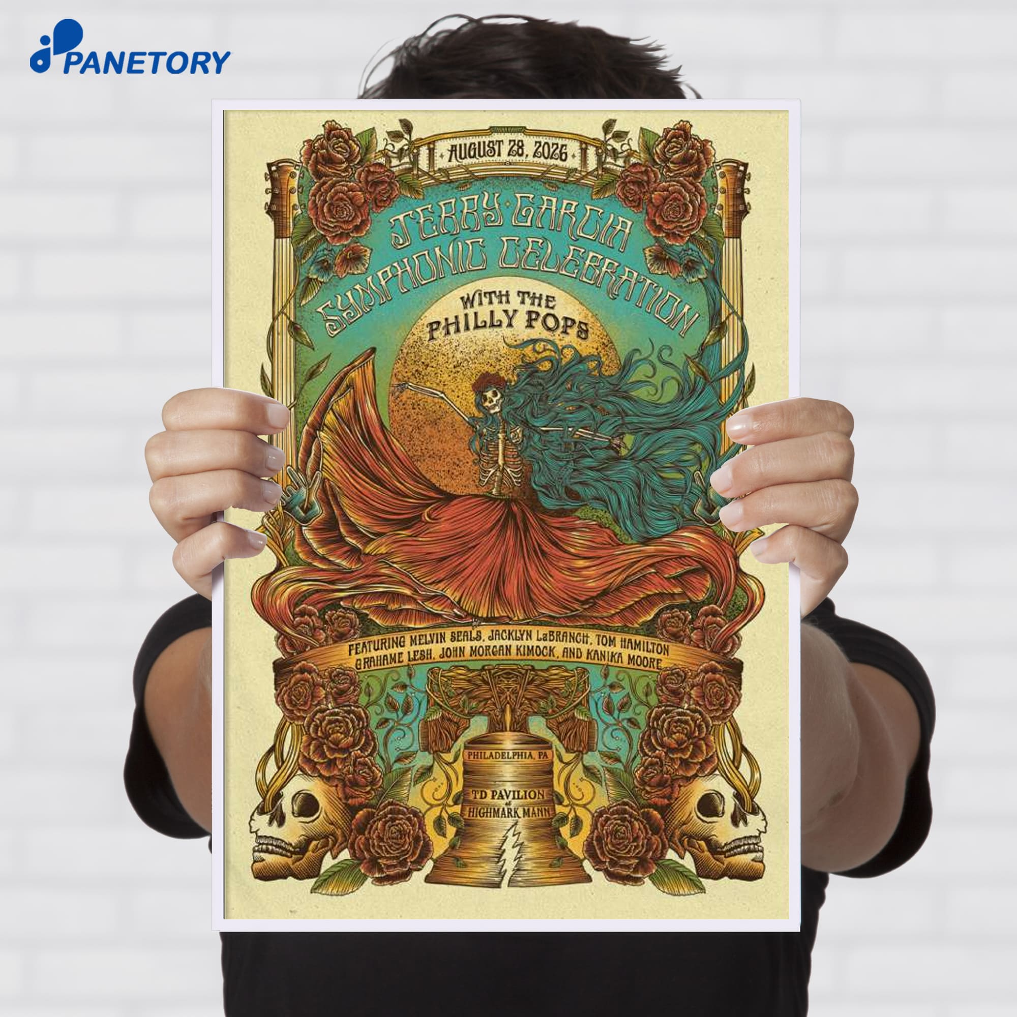 Jerry Garcia Symphonic Celebration Philadelphia Pa Aug 28 2026 Poster Jerry Garcia Symphonic Celebration Philadelphia Pa Aug 28 2026 Poster