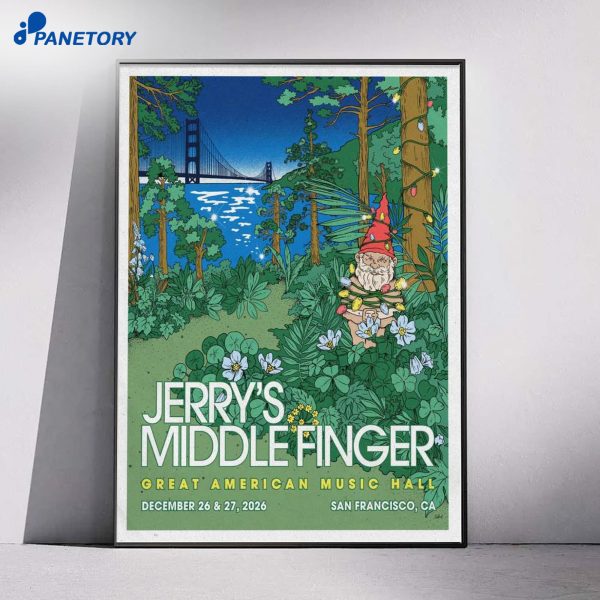 Jerry's Middle Finger Great American Music Hall Dec 26-27 2026 Poster