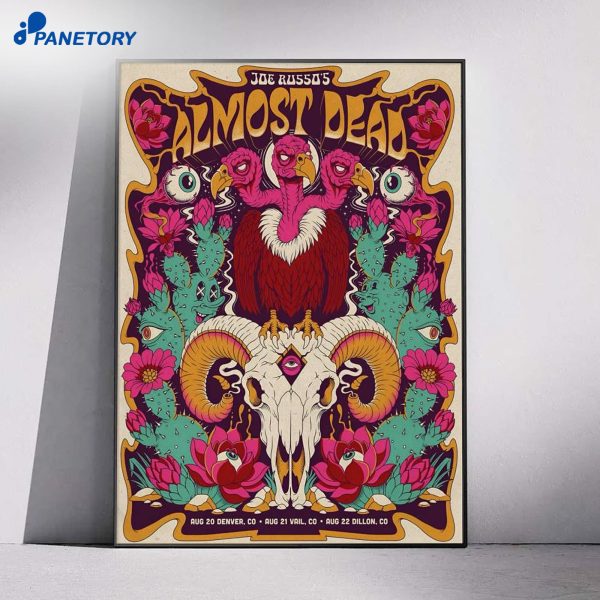 Joe Russo's Almost Dead Aug 20 2026 Denver Co Aug 21 2026 Vail CO And Aug 22 2026 Dillon CO Poster