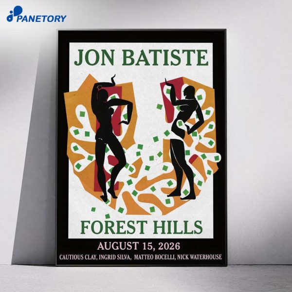 Jon Batiste Forest Hills Stadium Queens NY Aug 15 2026 Poster