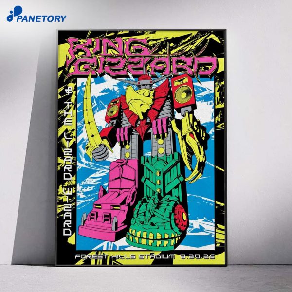 King Gizzard And Lizard Wizard Forest Hills Stadium Queens NY Aug 20 2026 Poster