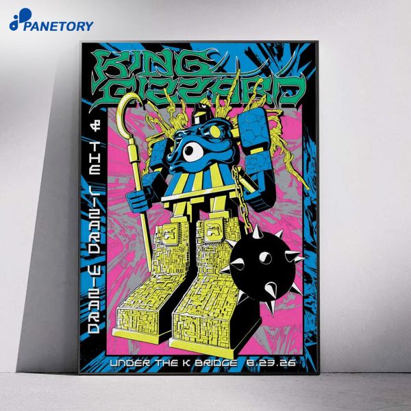 King Gizzard And The Lizard Wizard Brooklyn NY Aug 23 2026 Poster