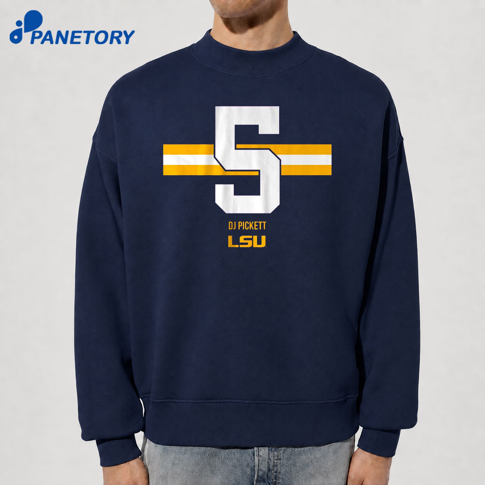 Lsu Football Dj Pickett Name Number Stripe T-Shirt 6 Lsu Football Dj Pickett Name Number Stripe T-Shirt 2
