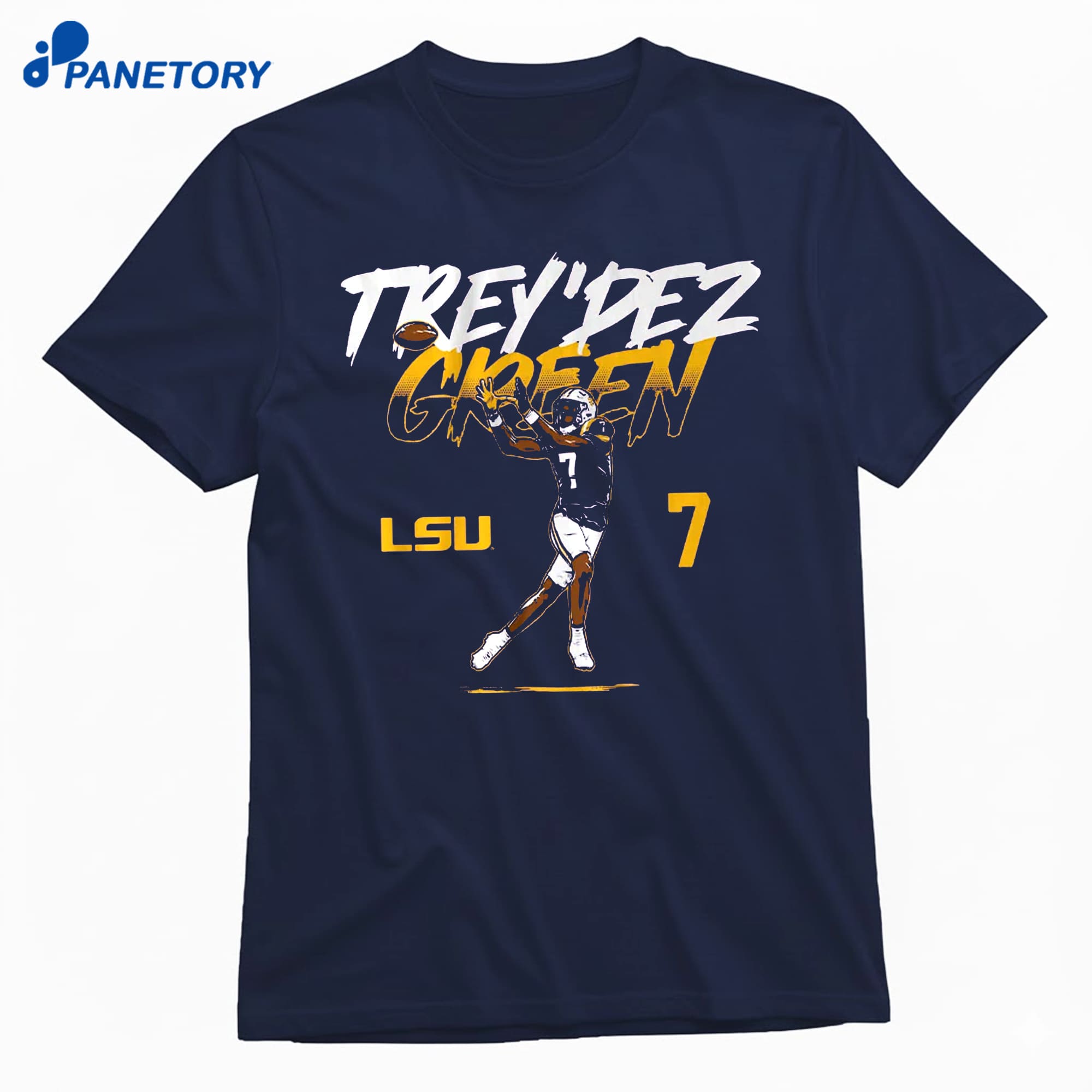Lsu Football Trey'Dez Green Name Number Pose T-Shirt 8 Lsu Football Trey'Dez Green Name Number Pose T-Shirt 1