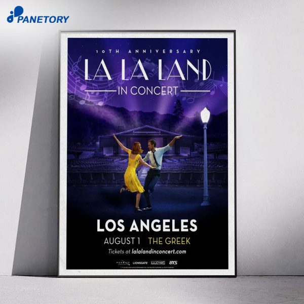 La La Land Greek Theatre Los Angeles Show Exclusive Aug 1 2026 Poster