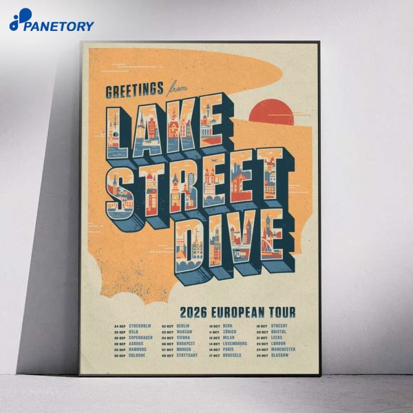 Lake Street Dive European Tour 2026 Poster