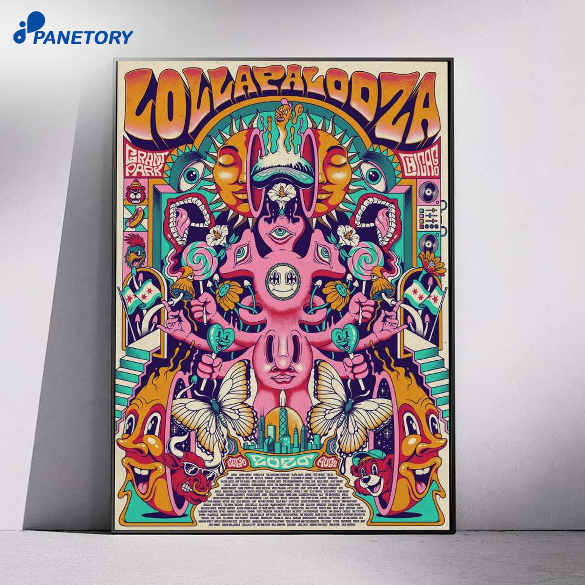 Lollapalooza Grant Park Chicago Festival 2026 Poster 4 Lollapalooza Grant Park Chicago Festival 2026 Poster 1