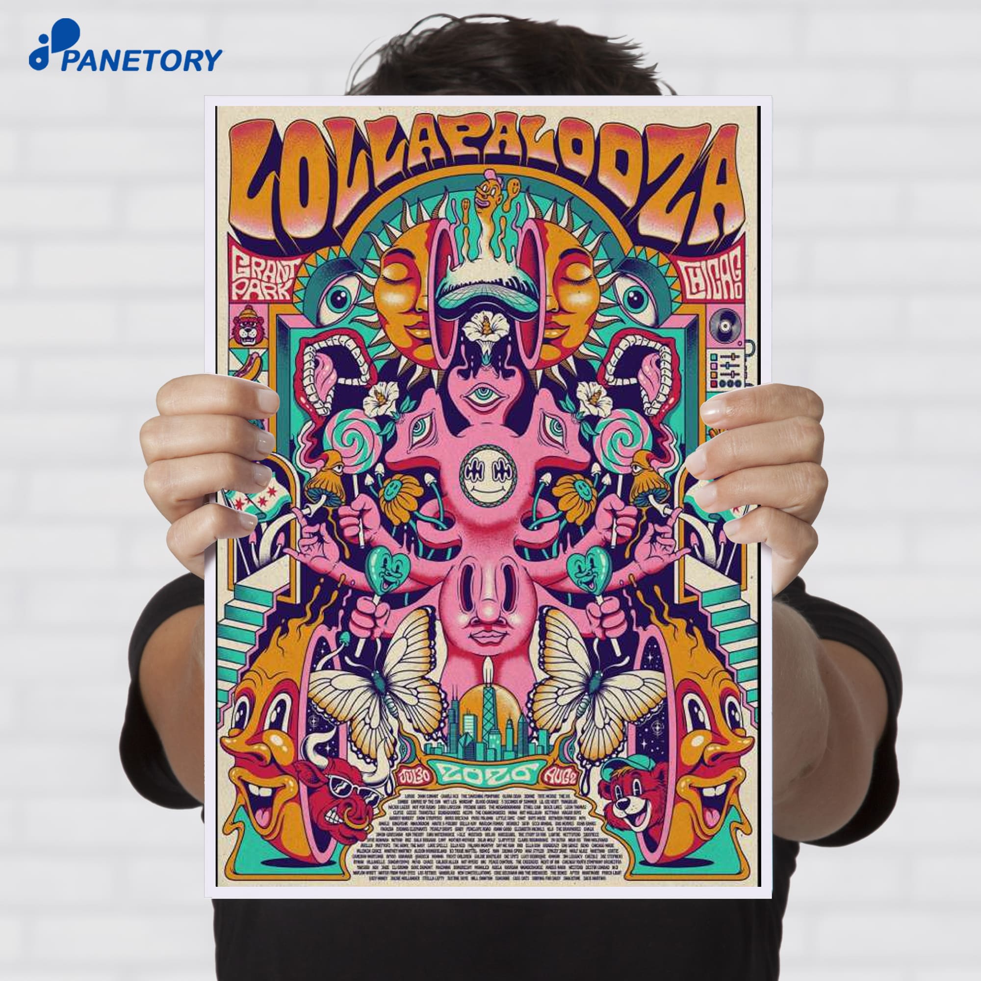 Lollapalooza Grant Park Chicago Festival 2026 Poster Lollapalooza Grant Park Chicago Festival 2026 Poster