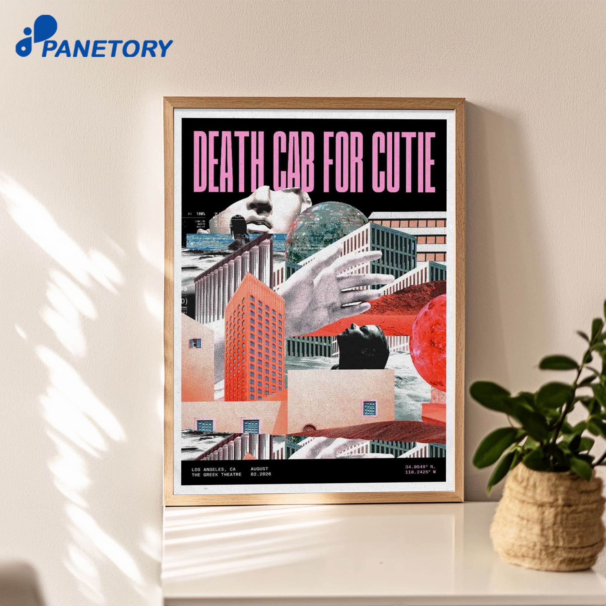 Los Angeles Death Cab For Cutie Aug 2 2026 Poster Los Angeles Death Cab For Cutie Aug 2 2026 Poster