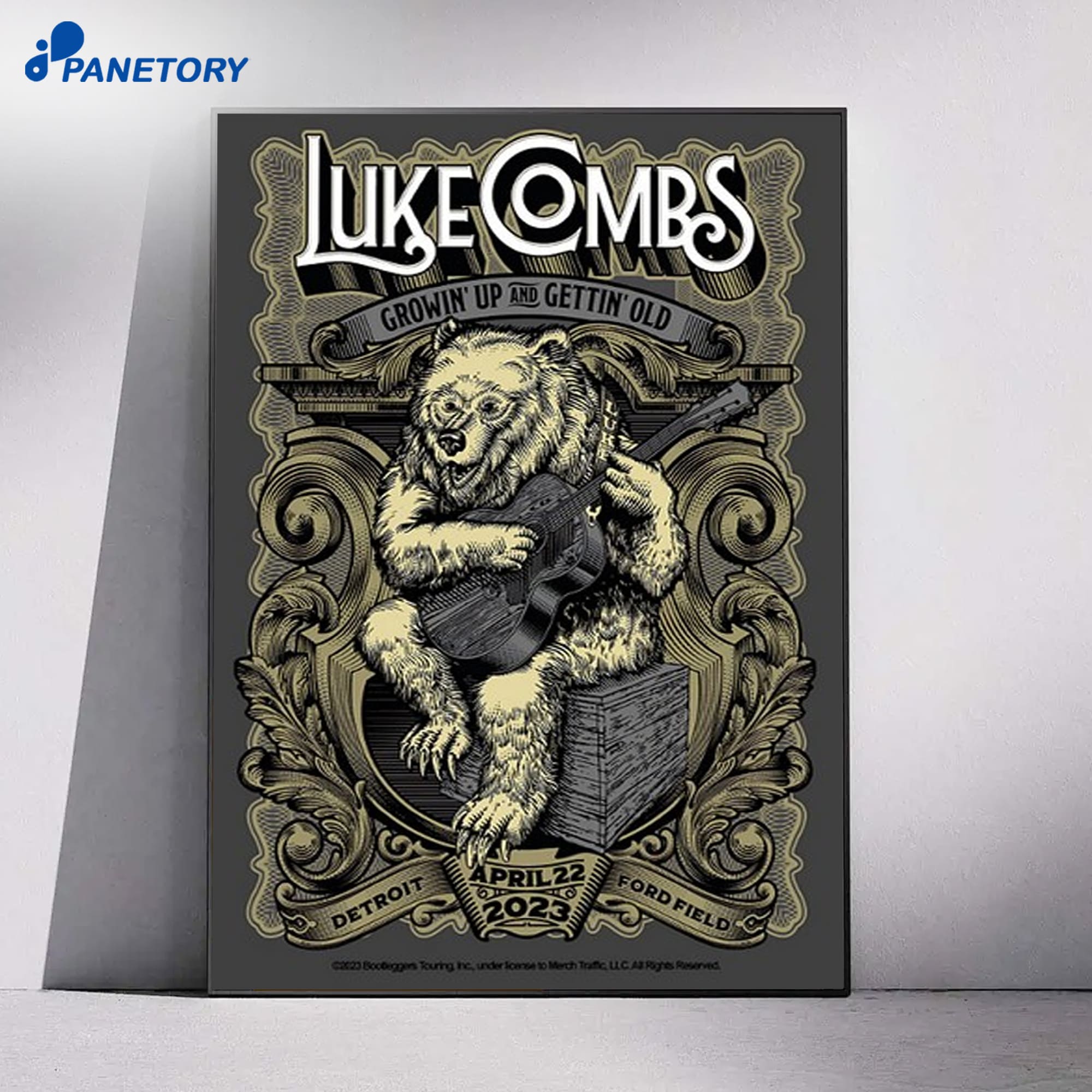Luke Combs Detroit Mi Apr 22 2023 Poster 4 Luke Combs Detroit Mi Apr 22 2023 Poster 1