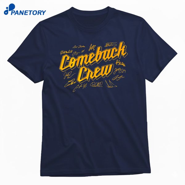 Milwaukee Baseball Comeback Crew T-Shirt
