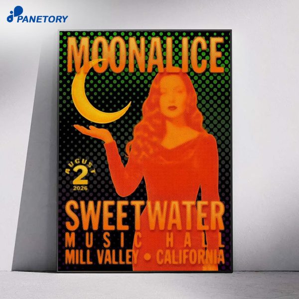 Moonalice Mill Valley CA Tour Aug 2 2026 Poster