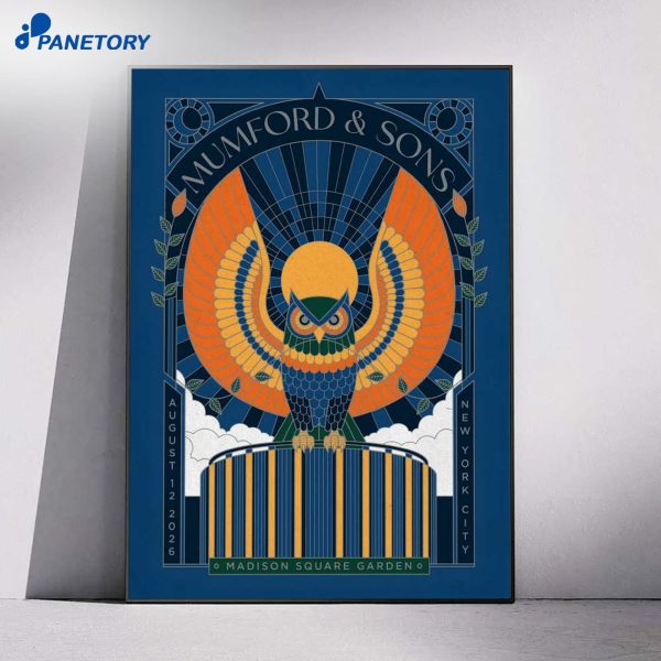 Mumford And Sons New York NY Aug 12 2026 Poster