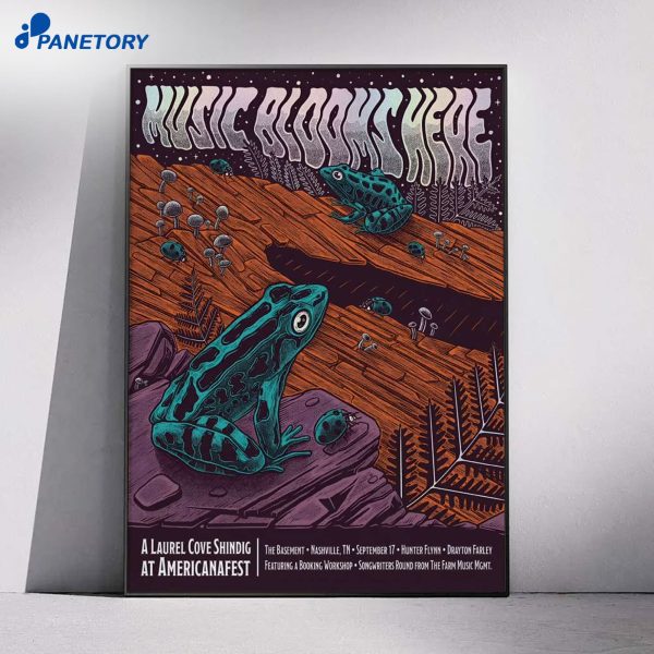 Music Blooms Here Nashville TN Tour Sep 17 2026 Poster