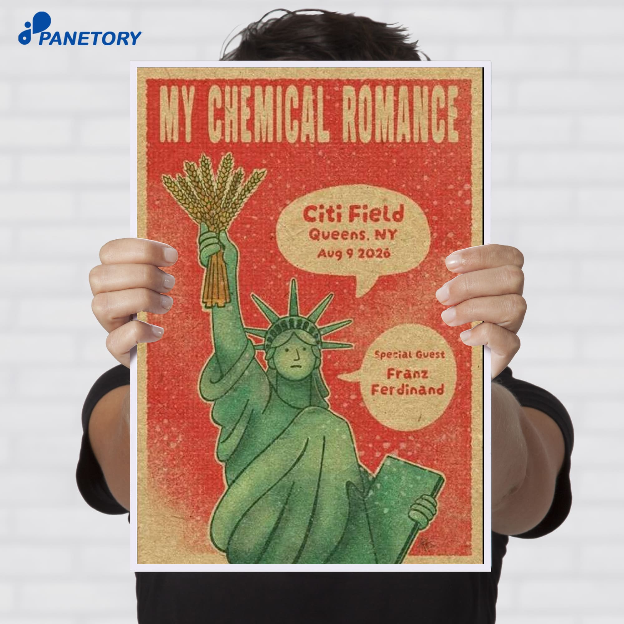 My Chemical Romance Franz Ferdinand Queens Ny Aug 9 2026 Poster My Chemical Romance Franz Ferdinand Queens Ny Aug 9 2026 Poster