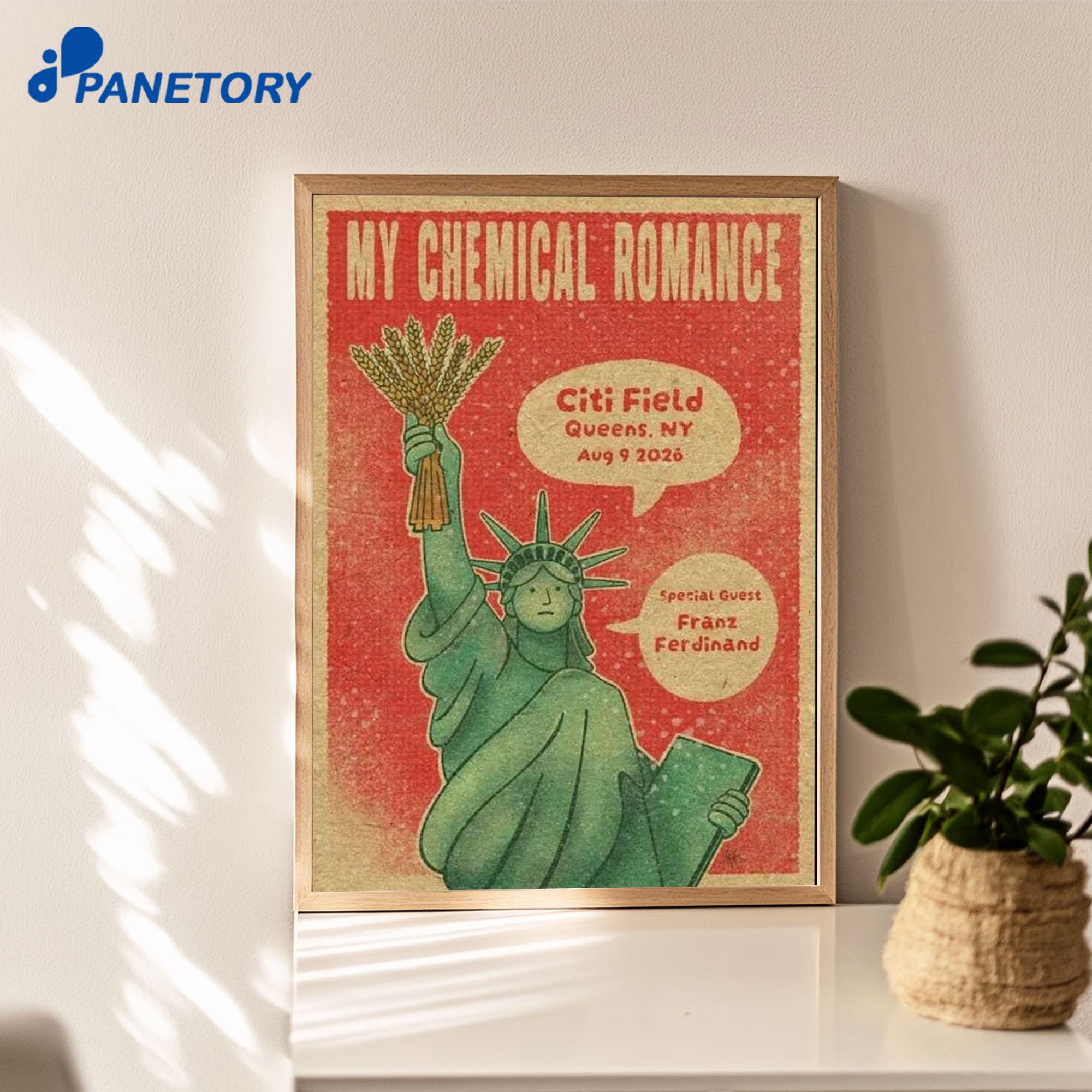 My Chemical Romance Franz Ferdinand Queens Ny Aug 9 2026 Poster My Chemical Romance Franz Ferdinand Queens Ny Aug 9 2026 Poster
