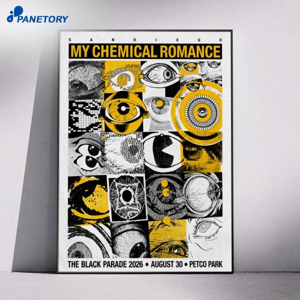 My Chemical Romance San Diego Petco Park Aug 30 2026 Poster