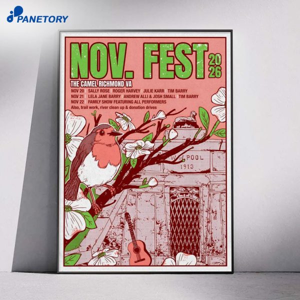Nov. Fest The Camel Richmond Va 2026 Poster