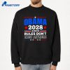 Obama 2028 Since Rules Don’t Exist Anymore T-Shirt 4 Obama 2028 Since Rules Don’t Exist Anymore T-Shirt 2