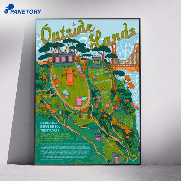 Outside Lands San Francisco CA Aug 7-9 2026 Poster
