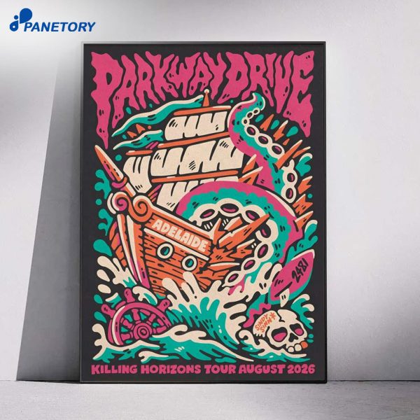 Parkway Drive Killing Horizons Tour Aug 2026 Poster