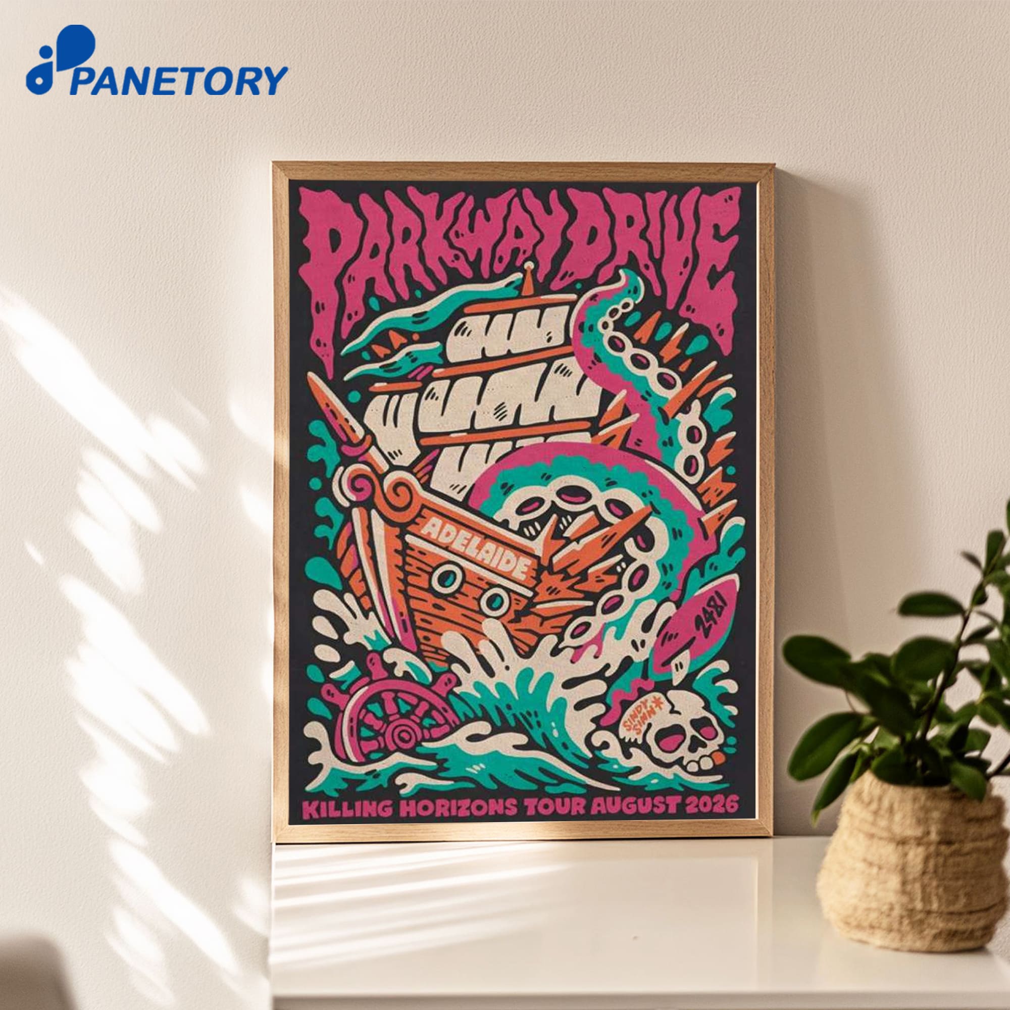 Parkway Drive Killing Horizons Tour Aug 2026 Poster Parkway Drive Killing Horizons Tour Aug 2026 Poster
