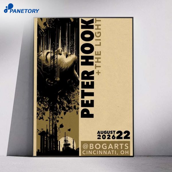 Peter Hook And The Light Cincinnati Oh Aug 22 2026 Poster