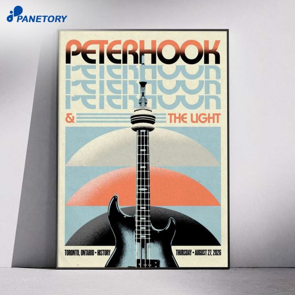 Peter Hook And The Light Toronto On Aug 27 2026 Poster
