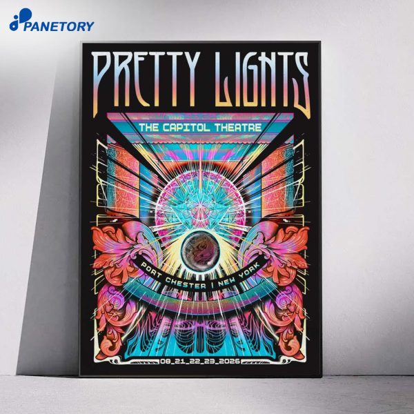 Pretty Lights The Capitol Theatre Port Chester NY Aug 21-23 2026 Poster