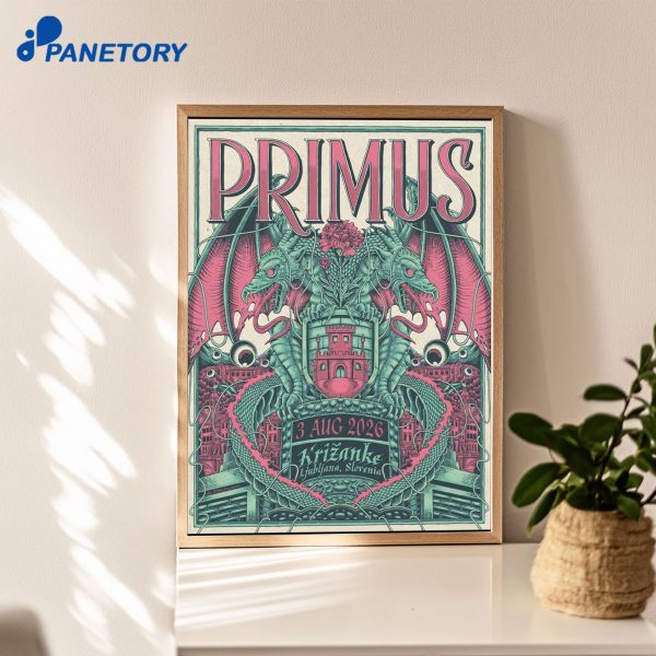 Primus Concert Ljubljana Križanke Aug 3 2026 Poster