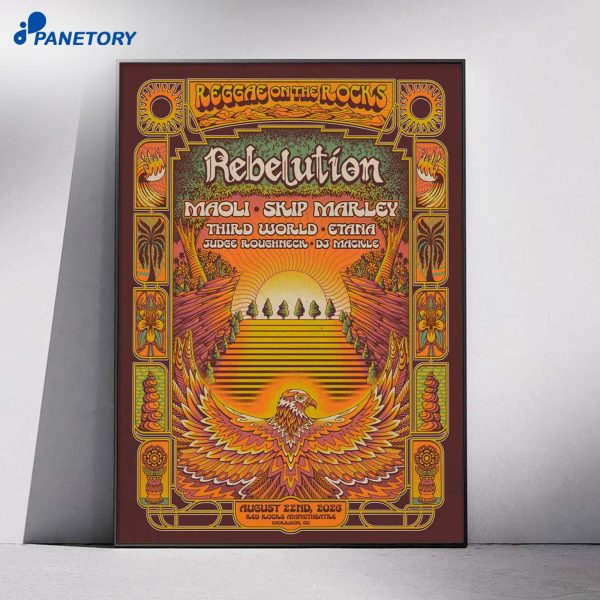 Rebelution Red Rocks Amphitheatre Morrison Co Aug 22 2026 Poster
