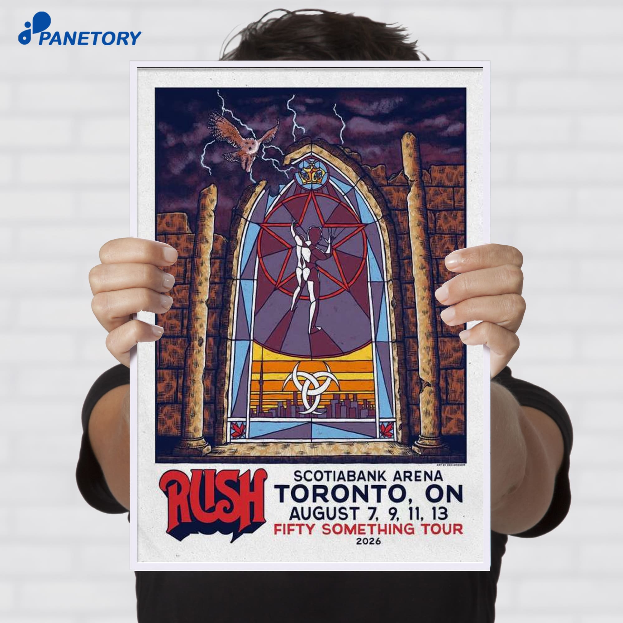 Rush Fifty Something Tour Live Scotiabank Arena Toronto Ontario Show Concert Aug 2026 Poster Rush Fifty Something Tour Live Scotiabank Arena Toronto Ontario Show Concert Aug 2026 Poster