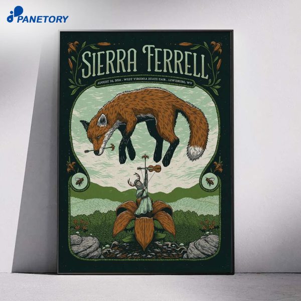 Sierra Ferrell State Fair Of West Virginia Lewisburg Wv Aug 16 2026 Poster