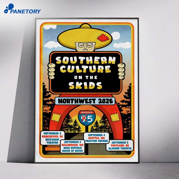 Southern Culture The Skids Northwest Tour 2026 Poster