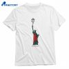Statue Of Liberty Red Dress T-shirt 1