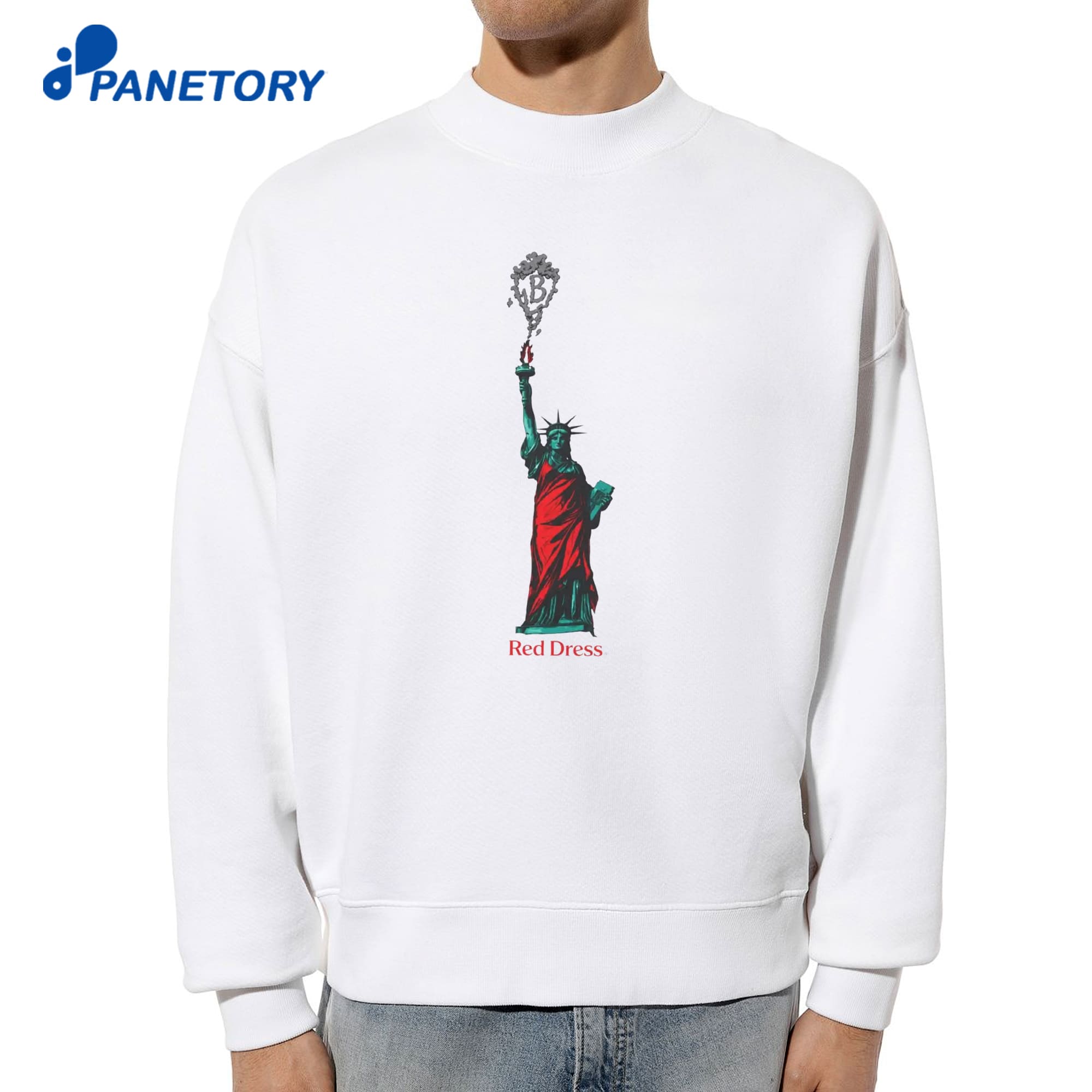 Statue Of Liberty Red Dress T-Shirt 6 Statue Of Liberty Red Dress T-Shirt 2