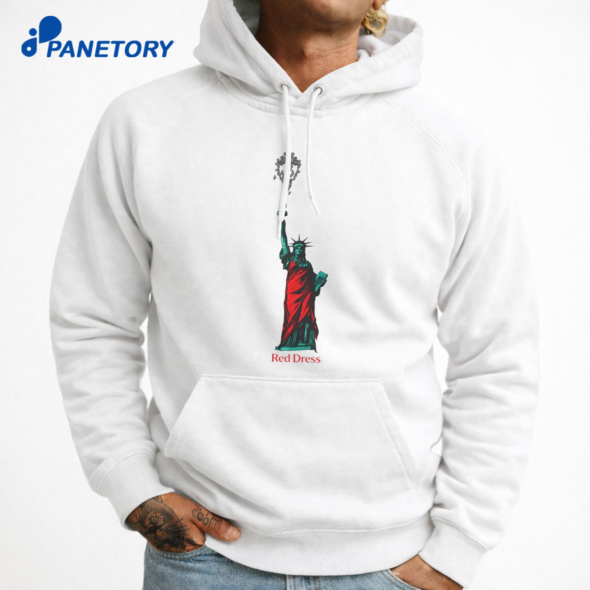 Statue Of Liberty Red Dress T-Shirt 7 Statue Of Liberty Red Dress T-Shirt 3