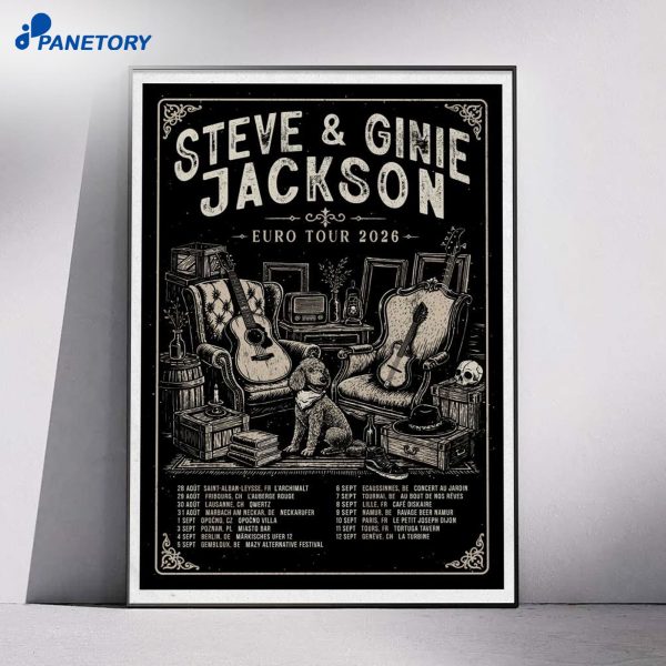 Steve & Ginie Jackson Europe Concert Tour 2026 Poster