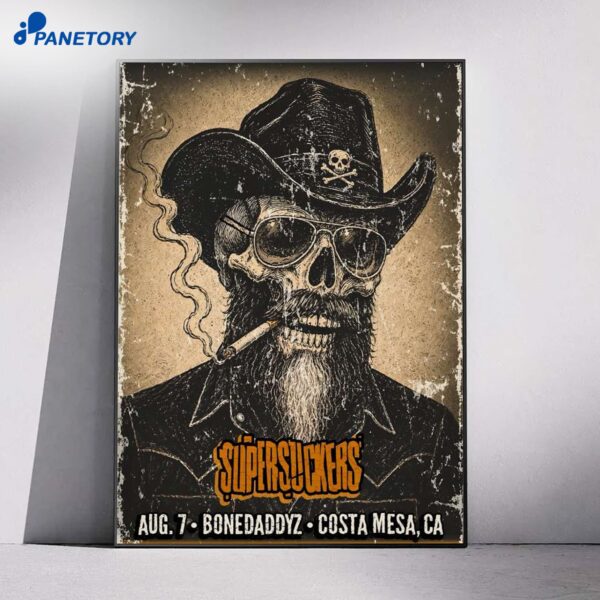 Supersuckers Costa Mesa CA Tour Aug 7 2026 Poster