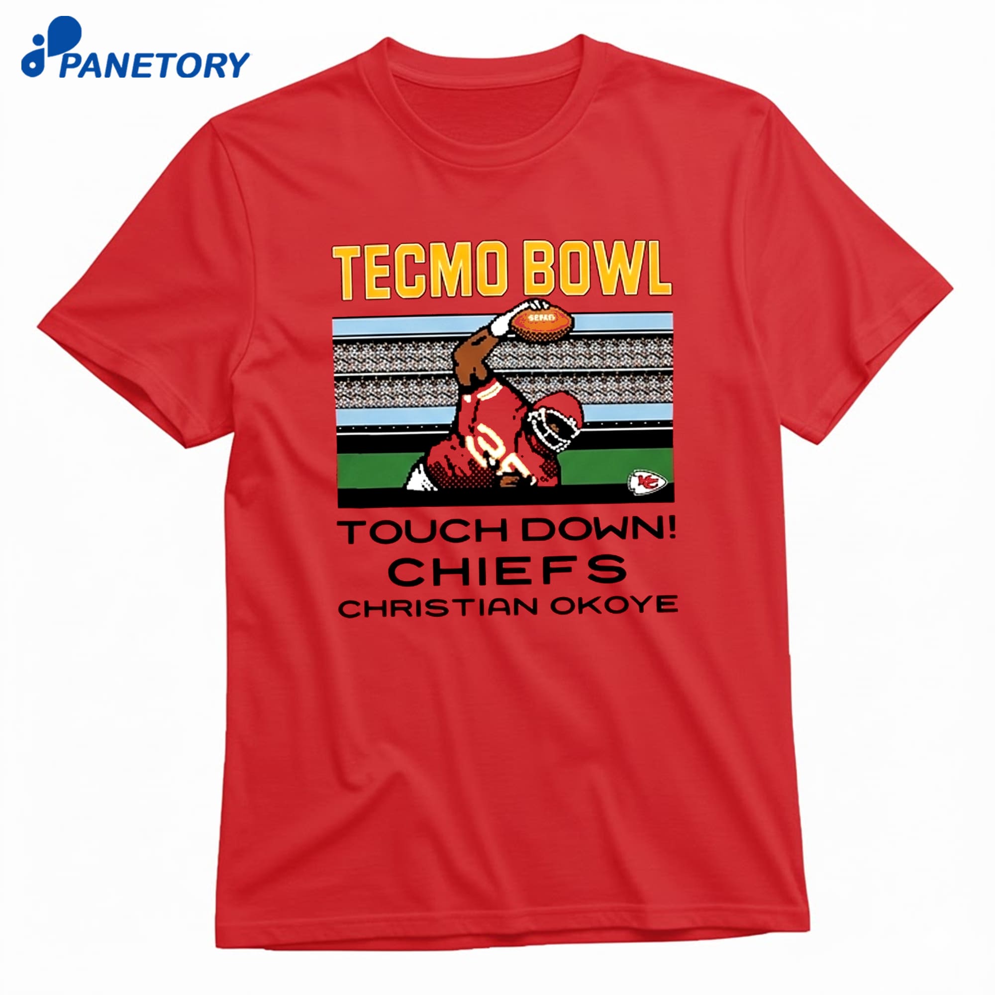 Tecmo Bowl Touchdown Chiefs Christian Okoye T-Shirt 8 Tecmo Bowl Touchdown Chiefs Christian Okoye T-Shirt 1