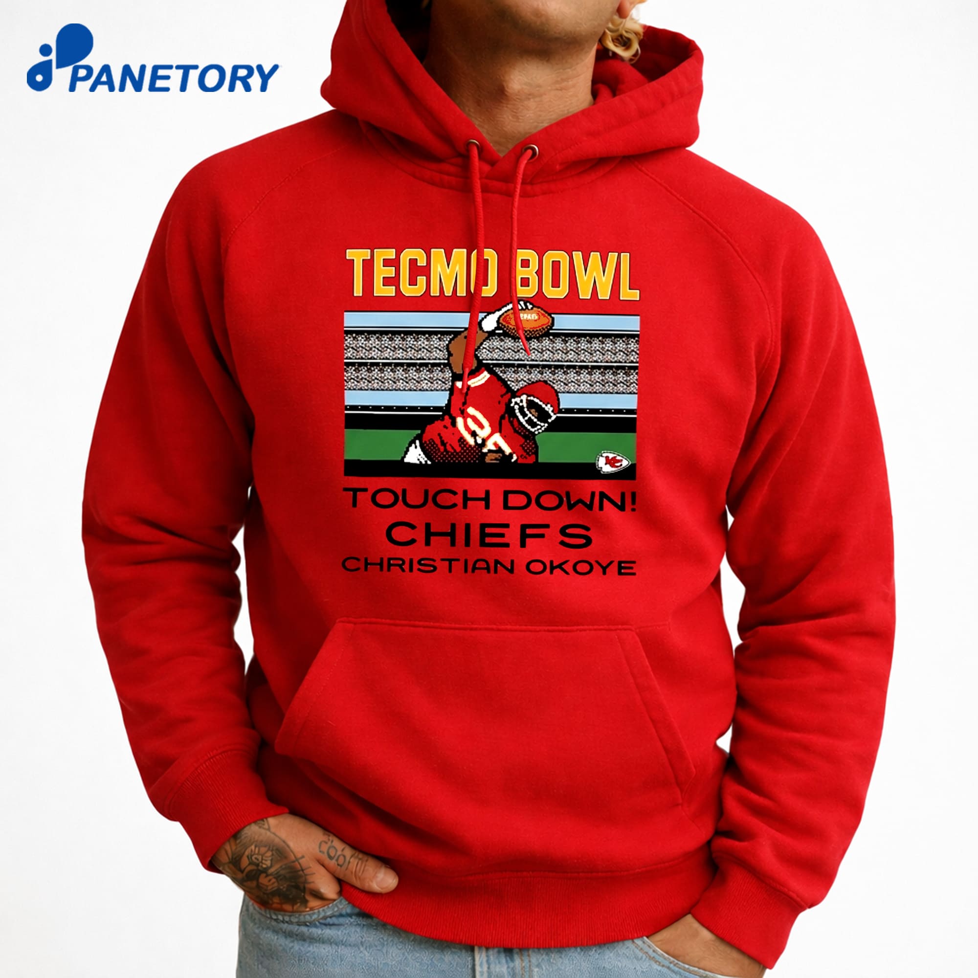 Tecmo Bowl Touchdown Chiefs Christian Okoye T-Shirt 7 Tecmo Bowl Touchdown Chiefs Christian Okoye T-Shirt 3