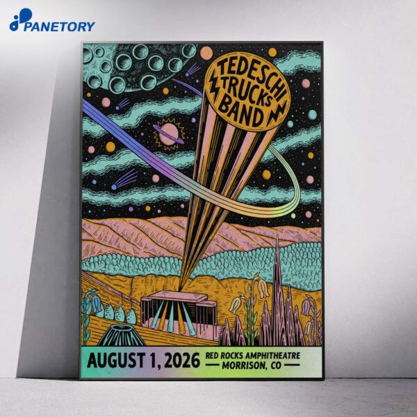 Tedeschi Trucks Band Red Rocks Amphitheatre Morrison Co Aug 1 2026 Poster