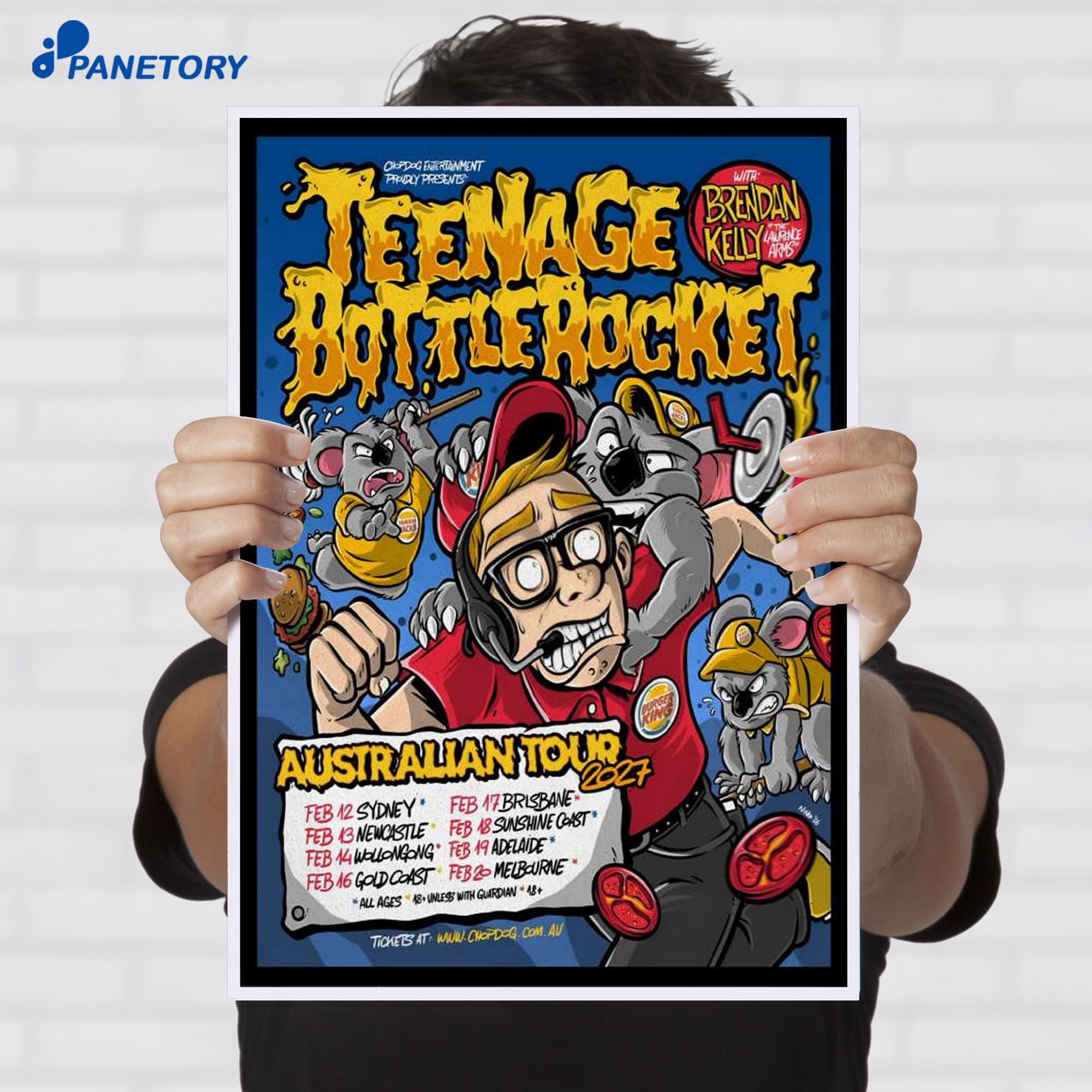 Teenage Bottle Rocket Australia Shows 2026 Poster Teenage Bottle Rocket Australia Shows 2026 Poster