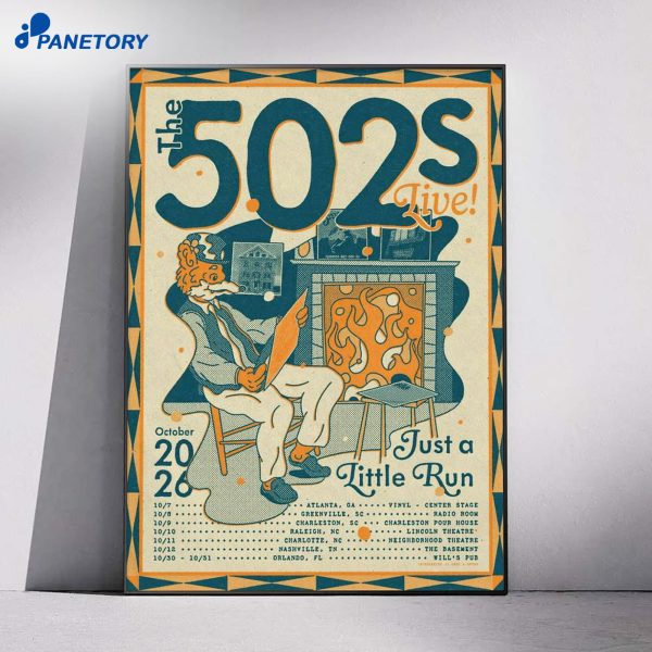 The 502s Just A Little Run Tour 2026 Poster