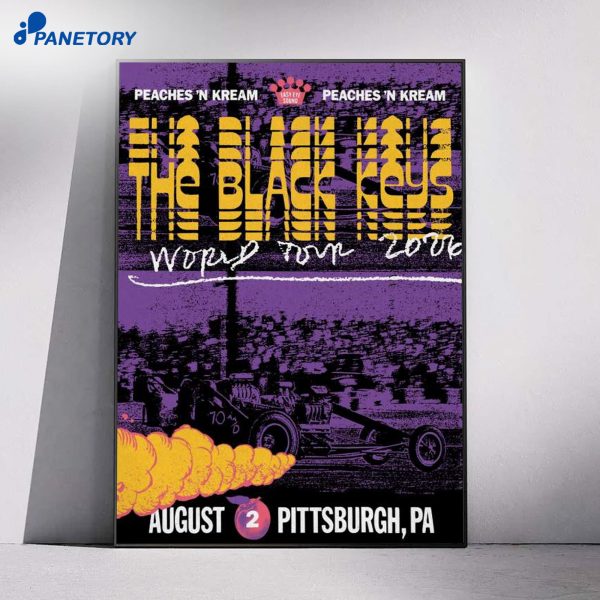 The Black Keys Stage AE Pittsburgh Pennsylvania Aug 2 2026 Poster